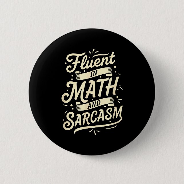 Rolig lärare flytande i matematik och sarkasm knapp (Framsida)