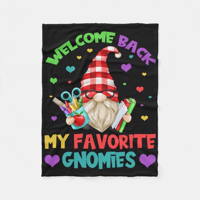 Rolig lärare Gnome Tee - Söt välkommen Byck till s Fleecefilt (Framsidan)