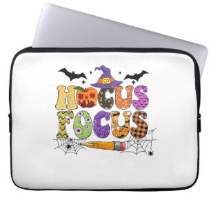 Rolig lärare Hokus Pokus Alla Fokusera Hallowee Laptop Fodral