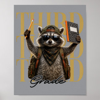 Rolig lärare i tredje klass Fvibesl Tvättbjörn Til Poster