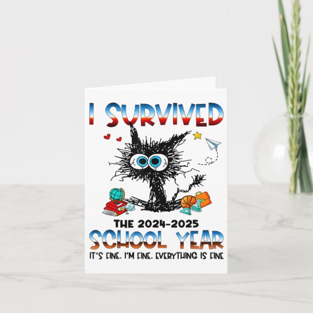 Rolig lärare jag överlevde sista dagen på skolan å kort (Framsida)