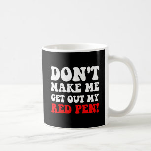 Rolig lärare kaffemugg