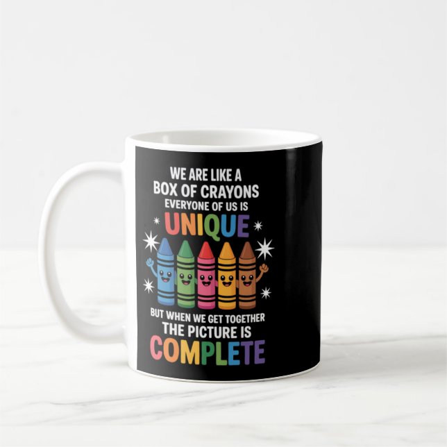 Rolig lärare tillbaka till skolan kaffemugg (Vänster)
