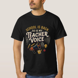 Rolig Lärare Tröja Skolan Är Tillbaka Lärare Röst