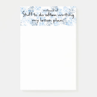 Rolig läraregåva post-it block