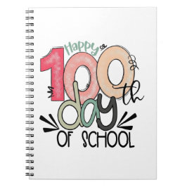 Rolig lärares & elevs 100:e dag skoljournal anteckningsbok