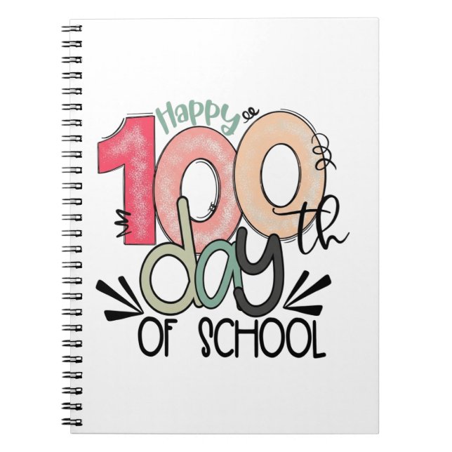 Rolig lärares & elevs 100:e dag skoljournal anteckningsbok (Framsidan)