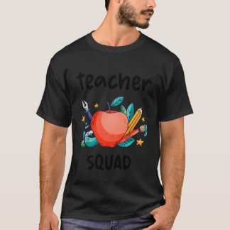 Rolig lärargrupp projektgäng fest skola t shirt