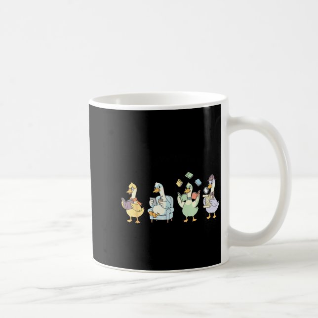 Rolig läsande bokälskare  kaffemugg (Höger)