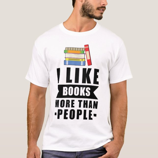 Rolig Läsdesign T Shirt (Framsida)