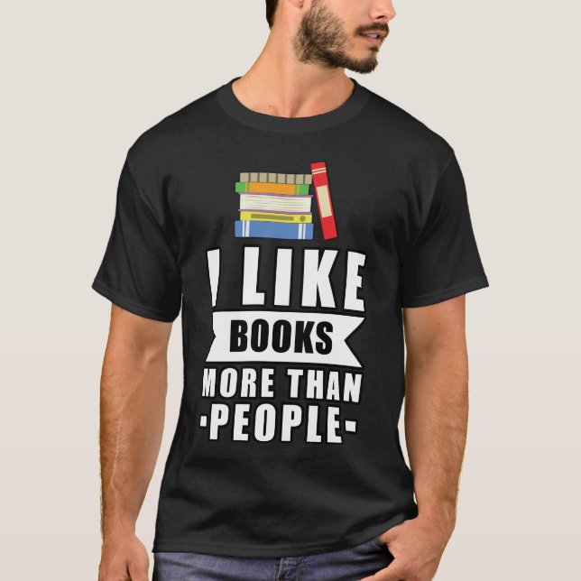 Rolig läsdesign t shirt (Framsida)