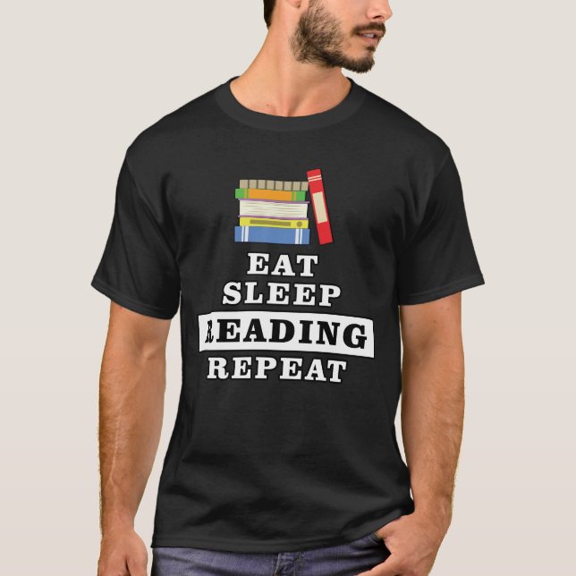 Rolig läsdesign t shirt (Framsida)