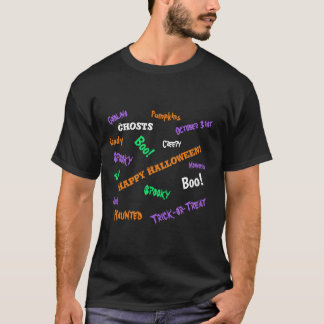 Rolig, läskig anpassningsbar Glad Halloween T Shirt