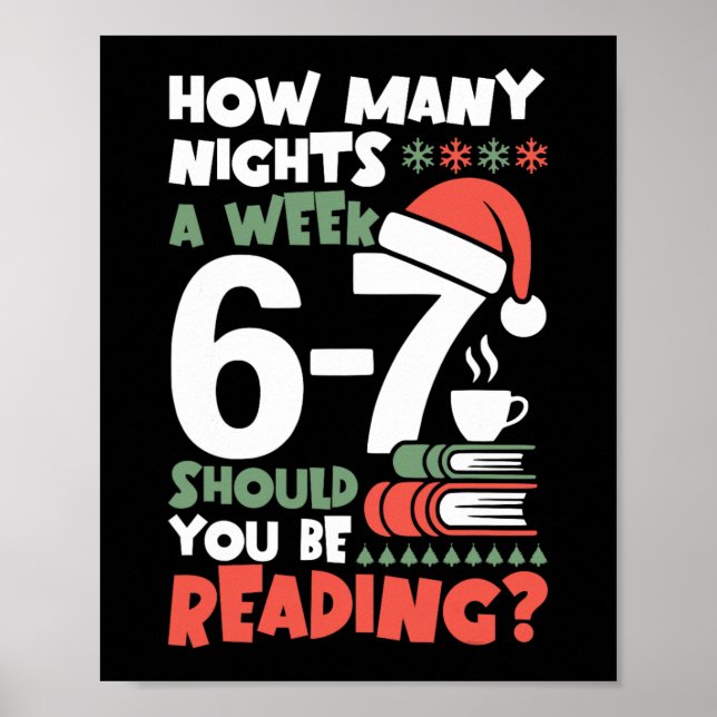 Rolig läsning 67 Meme engelsklärare jul Bo Poster (Framsidan)
