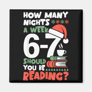 Rolig läsning 67 Meme Englieacher julbok L Magnet