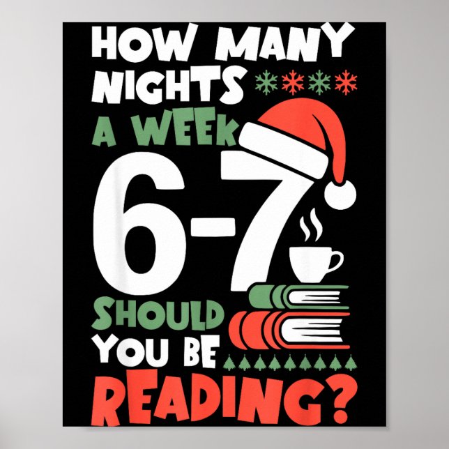 Rolig läsning 67 Meme Englieacher julbok L Poster (Framsidan)