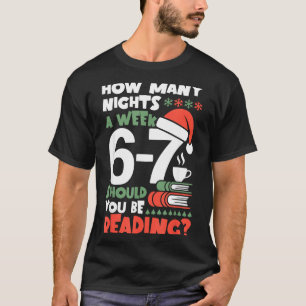 Rolig läsning 67 Meme Englieacher julbok L T Shirt