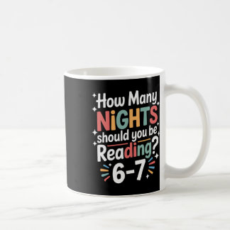 Rolig läsning 6 7 Sex Sju Meme engelsklärare B Kaffemugg