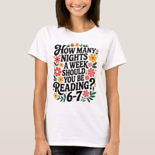 Rolig läsning 6 7 Sex Sju Meme engelsklärare B T Shirt