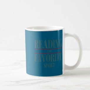 Rolig läsning är min favorit Srt bokälskare Citat Kaffemugg