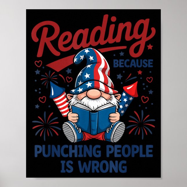 Rolig läsning eftersom man slår gnom 4 juli  poster (Framsidan)