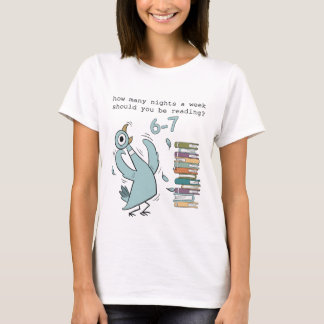Rolig läsning Meme – 6–7 nätter i veckan – Söt bok T Shirt
