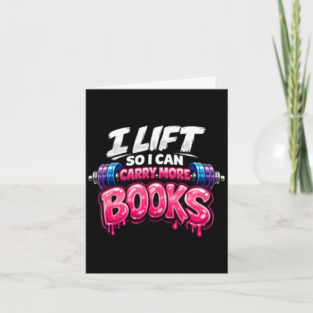Rolig läsning träna lyft så jag kan bära fler böck kort (Framsida)