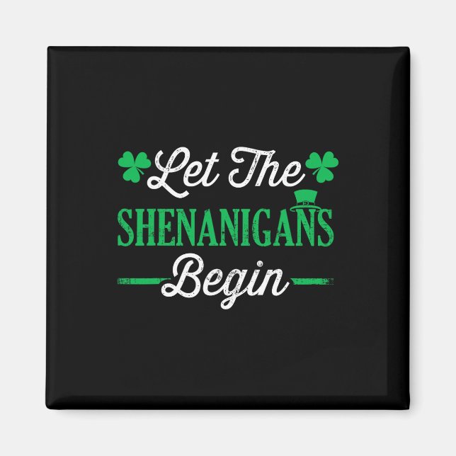 Rolig Låt Bushen Börja För St Patricks Da Magnet (Framsidan)
