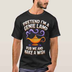 Rolig Lat Halloween-kostym Låt mig vara en Genie L T Shirt