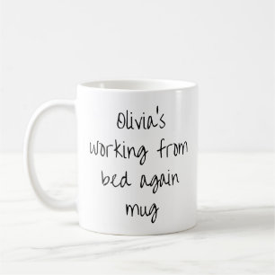 Rolig Lat Hemmafru Arbets Hemma Personligt Namn Kaffemugg