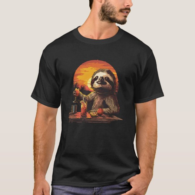 Rolig Lat Lenhovmästare T Shirt (Framsida)