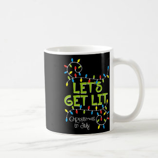 Rolig Låt Oss Få Julen I Juli T-shirt Sommar Kaffemugg
