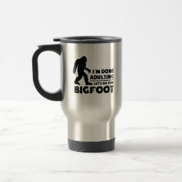 Rolig Låt oss gå hitta Bigfoot present Resemugg