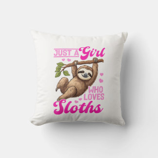 Rolig Lat Sengu T-Shirt Bara en Tjej Som älskar Se Kudde