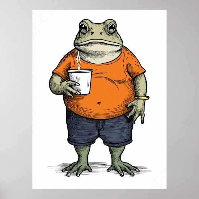 Rolig Lat Trädisgrodا Poster (Framsidan)