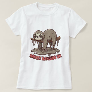 Rolig Lat Trög Senap Tecknad T-Shirt
