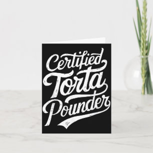 Rolig latino certifierad torta under mexikansk sar kort