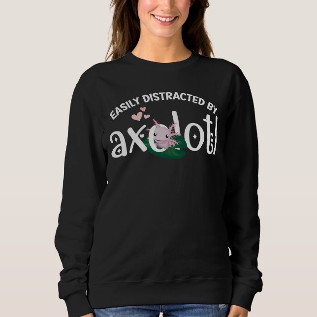 Rolig LÄTT DISTRAHERAD AV AXOLOTL T Shirt (Framsida)