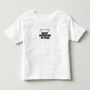 rolig Lätt Distraherad Av Hundar, hundälskare pres T Shirt