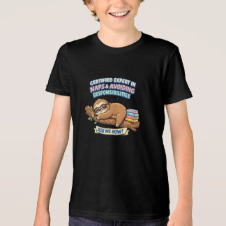 Rolig Lättja Seng Expert & Dröjsmål Humor T Shirt