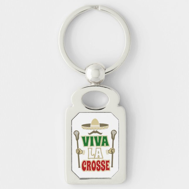 Rolig Lax Nyckelring - Lax Present VIVA LA CROSSE (Framsidan)