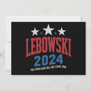 Rolig Lebowski Politisk Valröstning 2024 Inbjudningar