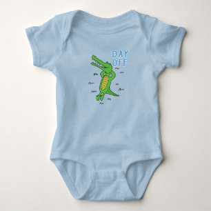 Rolig Ledig Dag Krokodil T Shirt