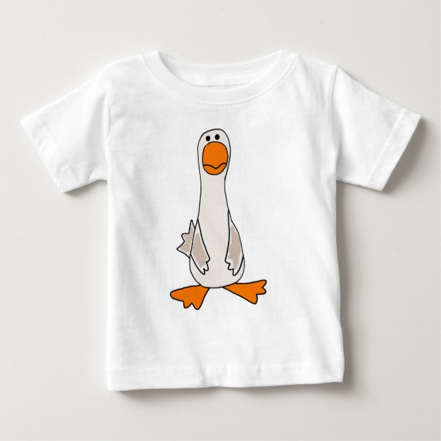 Rolig ledsen gåstecknad t shirt (Framsida)