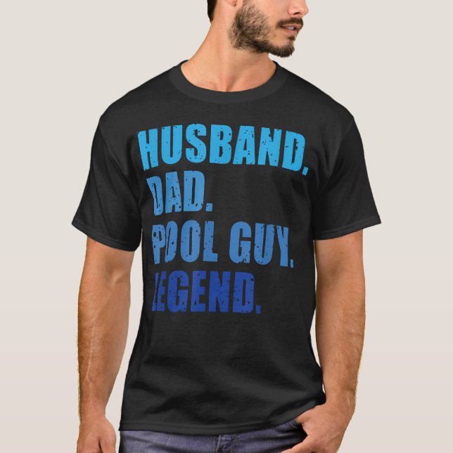 Rolig legend pappas poolkillen make t shirt (Framsida)