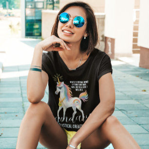 Rolig Legendarisk Mystisk Varelse Enhörning T Shirt