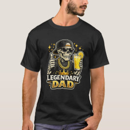 Rolig Legendarisk Pappa Lemonad Cool Skelett T Shirt