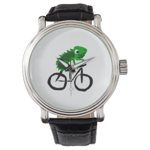 Rolig leguanridningcykel armbandsur