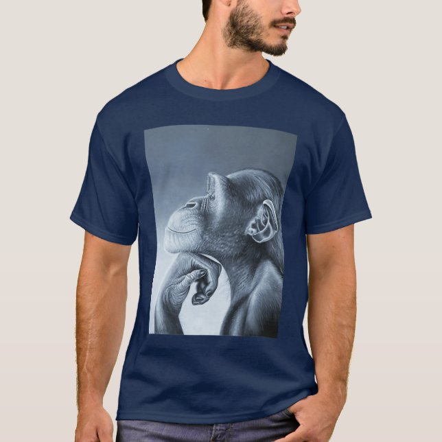 Rolig Lejon Apa Meme ragebait Meme Brainrot gen  T Shirt (Framsida)