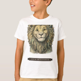 Rolig Lejon för Barn T Shirt